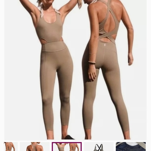 Free people movement onesie, olive green - Picture 1 of 1